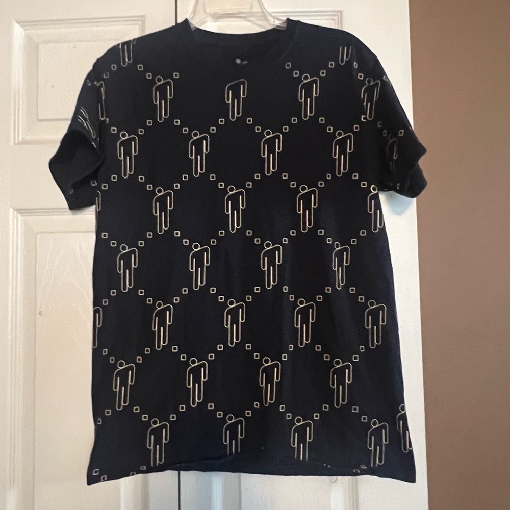 Billie Eilish all over blohsh crewneck graphic T-shirt, size medium